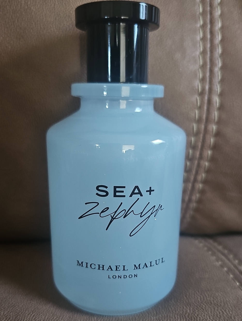 Zephyr Light Blue & Black Bottle - SEA+ Fragrance